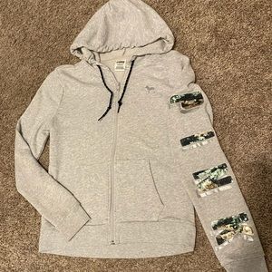 VS Pink sequin hoodie